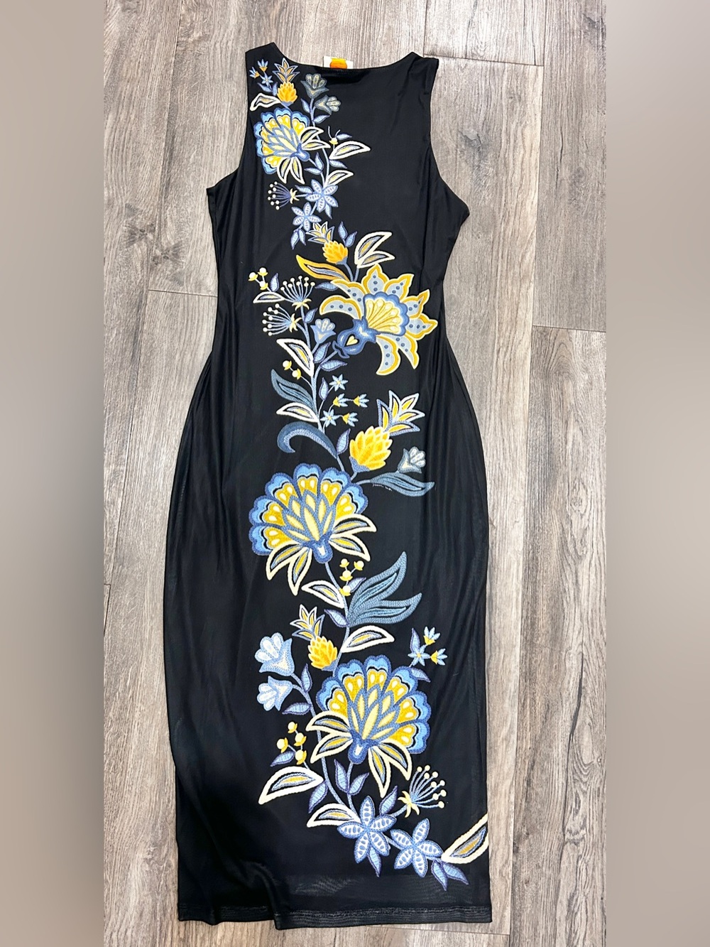 FARM Rio Anthropologie Endless Summer Embroidered Midi Dress Small - Picture 7 of 9